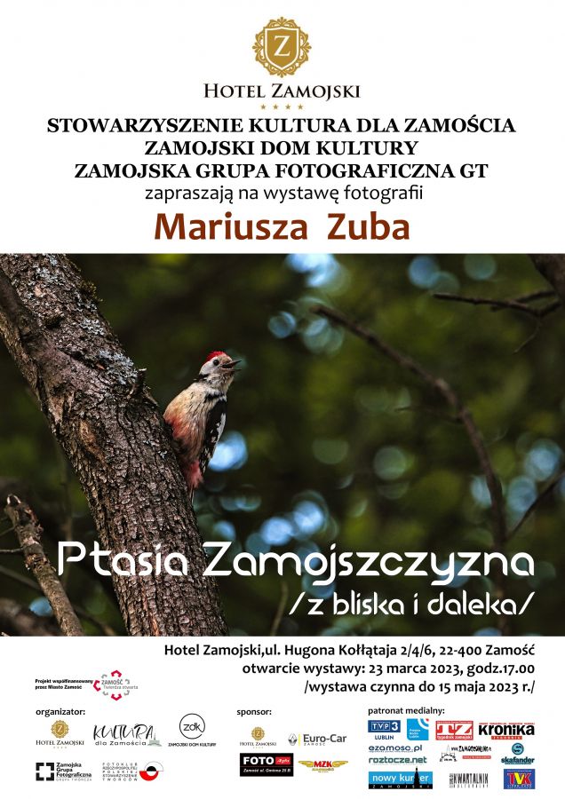 Ptasia Zamojszczyzna z bliska i daleka - wystawa fotografii Mariusza Zuba 